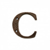 Trebor Písmeno C kovové 8cm Hnedé 1495