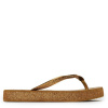 Havaianas Women's Slim Flatform Sparkle Black Flip Flops Bronze 1/2