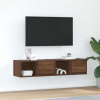 vidaXL TV stolíky 2 ks hnedý dub 60x31x25,5 cm spracované drevo 861449