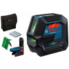 Kombinovaný laser Bosch GCL 2-50 G so 4 batériami (AA), cieľovou tabuľkou pre laser 0601066M00