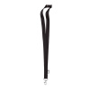 Lanyard z RPET 2 cm , Black Farba: Black