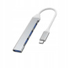 HUB USB TYP C 3.0 ROZDEĽOVAČ PORTOV ADAPTÉR 4xUSB