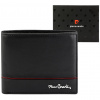 Pánska kožená peňaženka Pierre Cardin YS605 324 čierno-červená 12 x 10 x 3 cm