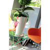 Kvetináč Prosperplast TUBUS SLIM biely lesk 25 cm