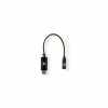 NEDIS USB-C adaptér/ USB-C zástrčka – 3,5 mm jack zásuvka + USB-C zásuvka/ černý/ box/ 15cm (CCBW65950BK015)