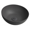 Sapho FORMIGO betónové umývadlo na dosku, priemer 39cm, antracit mat FG316