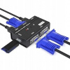 Prepínač MT-VIKI MT-260KL USB VGA KVM 2 porty pre 2 počítače