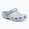 Detské šľapky Crocs Classic Pearl Shine blue frost
