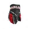 Bauer Rukavice Bauer Supreme Mach S23 JR, Junior, čierna-červená, 11
