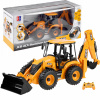 Lebula dálkově ovládané auto rc bagr jcb kovové vozidlo žluté