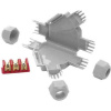 Raytech 84006 FRED Y Sada na zmršťovacie spoje Priemer kábla (rozsah): 8 - 13 mm obsah, množstvo obsiahnutého obsahu na objednaný obsah: 1 ks; 84006
