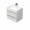 Swiss aqua technologies Koupelnová skříňka s umyvadlem SAT Cube Way 60x47,5x46 cm bílá mat CUBE3D46602ZBSAT