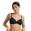Dámska hladká podprsenka s kosticami DIM INVISIBLE WIRELESS PADDED BRA - DIM - čierna 70 C