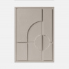 3D obraz GEOMETRIC I - ALMOND BEIGE Rozmery 3D obrazu: 35 x 50 cm