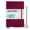 Leuchtturm1917 Zápisník 120G Port Red A5 čistý