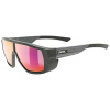 Uvex Mtn Style P, okuliare - Black-Grey Matt/Mir.Red