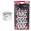 G21300(MS08) Sada krytiek pre skrutky kolies 17 mm - chrómové