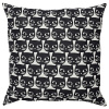 Vankúš - Ikea Gerdie Black and Black Clear 40x40 cm (Ikea Gerdie vankúš, biela/čierna mačka, 40x40 cm)