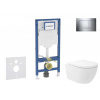 GEBERIT - Duofix Set předstěnové instalace, klozetu Oudee Vortex a sedátka softclose, tlačítko Sigma30, chrom SANI11CA1147B