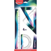 Maped Maped, 981831, Nightfall, sada pravítek pro studenty, 4 ks