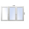 Plastové okno 2365x1435 O+O+OS ALUPLAST 4000