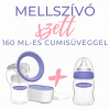 Lansinoh kompaktná elektrická odsávačka + 160 ml dojčenská fľaša