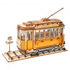 Robotime Drevené 3D puzzle Historická električka 145 ks (Robotime Drevené 3D puzzle Historická električka 145 ks)