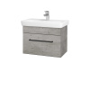 Dreja Umývadlová skrinka SOLO SZZ 60 - D01 Betón / Úchytka T06 / D01 Betón