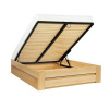 Drewmax Postel LK187 BOX, 180x200, buk (Barva dřeva: Přírodní (lakovaná))