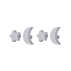 Háčiky Stars and Moons hooks Lilac - set 4 ks