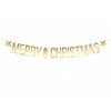 Banner girlanda Merry Christmas 1,5m zlatá