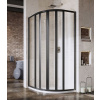 RAVAK SUPERNOVA SKKP6 90cm sprchový kút štvrťkruhový, profil čierny, sklo číre, 3207O302Z1