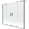 Mexen Velar Dvojitá sprchová zástená 2-dverová posuvná 180 x 150 cm, transparentná, gun metal - 896-180-000-02-95