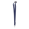 Lanyard z RPET 2 cm , Black Farba: Blue