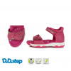 D.D.STEP Kožené sandále JAC64 - lístky - dark pink Veľkosť-obuvi: 22
