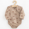 Dojčenské mušelínové body s bočným zaviazovaním New Baby Rainbow 86 (12-18m)