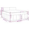 vidaXL Posteľný rám boxspring s matracom krémový 180x200 cm látka - Krémová - 153691-52221