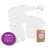 Dojčenská súprava do pôrodnice New Baby For Sweet Bear - Biela - 62 (3–6m)