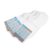Bavlnené ponožky do tenisiek Emi Ross unisex - (vel. 43-46) biela (3 pár)