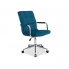 SIGNAL MEBLE Detská stolička Q-022 VELVET, turkus bluvel 85