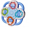 Motorická hračka KIK Rotujúca kúzelná fazuľa Puzzle Ball, modrá