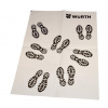 Würth Papierový chránič priestoru pre nohy s fóliou 50 x 38 cm - 500ks - 0899500071