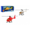 Teddies Vrtulník/Helikoptéra záchranných složek kov/plast 18cm v krabičce 26x10x5cm
