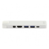 LMP Compact 4K Dock, USB-C nabíjecí adaptér s 8 porty, stříbrný - 17278