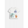 COCCODRILLO COCCODRILLO Tričko s krátkym rukávom rozmer 80 farba biely pre chlapcov