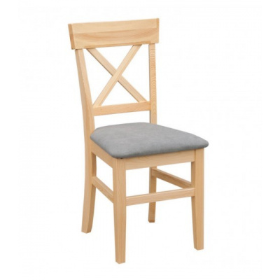Jedálenská stolička z masívu BRUNO 1 KRZ08 čalúnená Barevné provedení: Kalvados