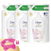 Náplň tekutého mydla Dove Glowing 3x500ml + darčeková gumička do vlasov Dove