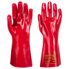 PORTWEST Rukavice PVC A435, délka 35 cm POR-A435RERXL XL Červená