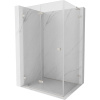 Mexen Lunar-F L, skladací sprchový kút ľavý 95 x 70 cm, 8mm číre sklo, oceľový profil, 836L-095-070-97-00-L