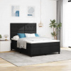 Box Spring postel s matrací a LED osvětlením v černé, 160 x 200 cm Černá 3342881